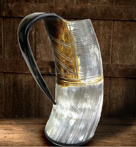 Tazas únicas con tema natural, tazas de cuerno para beber, decoración interior, diseño de material único, taza para beber de la India - Product Image 4
