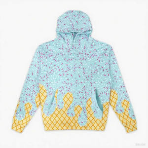 Sweat-shirts à capuche en jersey respirant pour homme Ice Sprinkle avec grandes poches kangourou 100% polyester, grandes tailles - Product Image 3