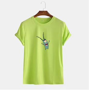 Camiseta de manga larga de doble capa para hombre, corte holgado, estilo urbano de verano con estampado puff, corte cropped. - Product Image 6