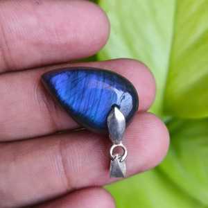 Pendentif en labradorite bleue, argent 925, bijoux en pierres précieuses faits à la main, labradorite naturelle, NIKHIL GEMS, vintage, fiançailles, vente en gros - Product Image 3