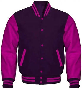 Blousons Bomber Vintage Imperméables pour Hommes, Style Universitaire avec Patch Chenille Personnalisé, Manches en Laine et Cuir, Vêtements d'extérieur Chauds pour le Printemps - Product Image 3