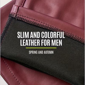 Premium Quality Comfortable Fit Stretchable Stylish Streetwear Style Customized Logo Printed Zippered Slim Fit Faux Leather Pant - Product Image 6