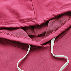 Sudadera con Capucha Corta para Mujer, Forrada, con Logotipo Frontal, 100% Algodón, Felpa, Casual, Servicio OEM Personalizado, Precio Económico - Product Image 5