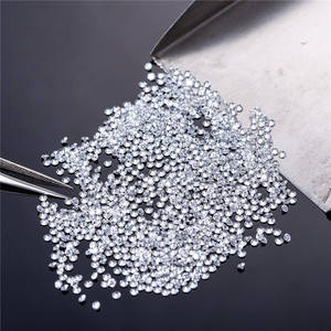 Diamantes simulados redondos de corte brillante VVS VS de 1 mm a 6 mm, diamantes blancos sueltos creados en laboratorio para la fabricación de joyas. - Product Image 5