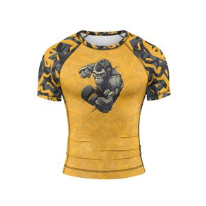 Custom Made Unisex Rashguard OEM Sublimation UPF 50 Yoga Wear UV Protection Compression Anti Rash Polyester Wholesale OEM Custom - Product Image 5