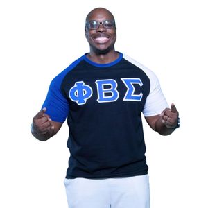 Camisa Negra Premium Phi Beta Sigma para Hombre, Ajuste Cómodo, Ropa de Fraternidad Griega de Alta Calidad, Uso Diario Informal - Product Image 1