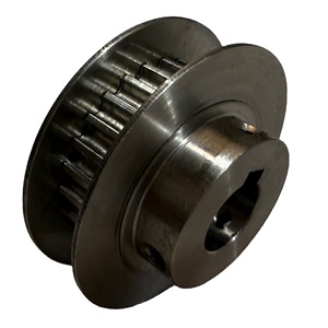 Polea de Distribución HTD 26T 5M 15W de Acero Inoxidable SS316, Ancho de Correa de 28 mm, Material de Aluminio y Acero, con Brida, Anodizada en Negro - Product Image 5