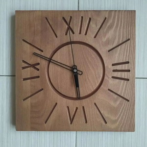 Horloge murale en bois élégante et durable de style Art Déco, à quartz analogique, artisanale, pour la décoration de la maison, mariage, salon, chambre, bureau - Product Image 5