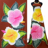 Pareo de Sarong hecho a mano, flor Tropical de diseño, ropa de moda de playa de Bali, surtido de colores aleatorios