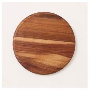 Luxury Round Acacia Wood Charger <b>Plates</b> for Wedding <b>Decoration</b> & Restaurant Serving Handcrafted Solid Wood Dinner <b>Plate</b> Custom - Product Image 4