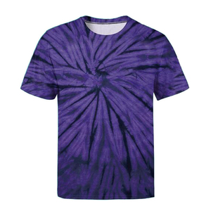 Ropa de Moda Masculina, Camiseta de Cuello Redondo de Algodón 100% de Alta Calidad, Estilo Oversize, Tie Dye, para Hombre, Venta al Por Mayor, Estilo Urbano - Product Image 2