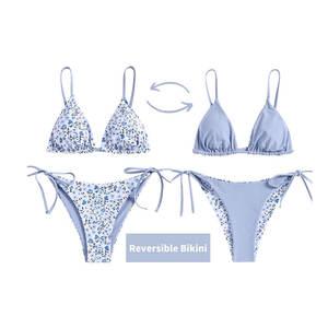 Conjunto de Bikini de Dos Piezas para Mujer, Modelo 2026, con Cuello Halter, Triangular, de Secado Rápido, Elástico, para Playa - Product Image 2