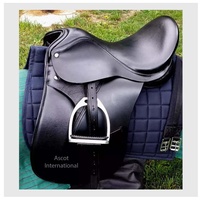 Ensemble de selle de cheval en cuir indien de qualité supérieure avec sangle de circonférence pour équipement de cheval de couleur marron noir pour selle anglaise en gros