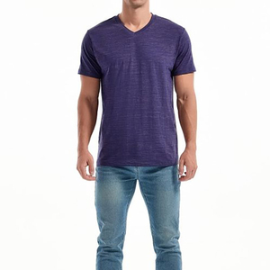 Camiseta de Hombre con Cuello Redondo, Manga Corta, Color Sólido, Algodón Canvas, Corte Holgado, Estilo Casual, Tejido Transpirable, Ecológica, Estilo Hip Hop - Product Image 1