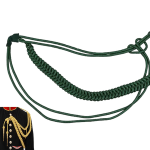 Green <b>Braided</b> Draw <b>cord</b> Aiguillette Strand Uniform <b>Cord</b> Classical Style Garment - Product Image 2