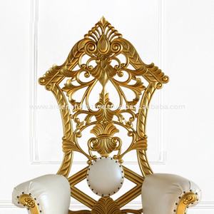 Silla de trono de madera real tallada, respaldo alto, diseño francés antiguo para eventos de Hotel, bodas, ocio interior para apartamento - Product Image 6