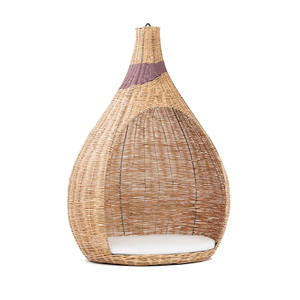 Chaise de méditation et de yoga en rotin naturel pour personnes âgées avec support dorsal, quantité en vrac - Product Image 2