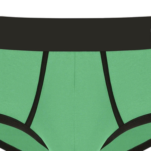 Calzoncillos bóxer para hombre con bloques de color, patrón verde liso, tiro bajo, transpirables, cómodos, costuras duraderas - Product Image 3