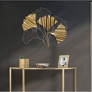 Elegante diseño de arte mural floral en metal para decoración de pared de sala de estar con material duradero y de larga duración. - Product Image 6