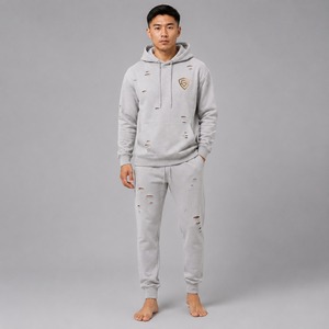 Ensemble de jogging personnalisé effet vieilli avec une construction durable, un look élégant et des solutions de production en marque blanche disponibles - Product Image 1