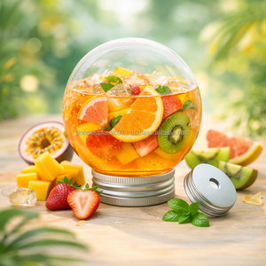 Premium 400ml PET DC400-28 Transparent <b>Plastic</b> Bottle with Aluminum <b>Cap</b> Food-Safe Beverage Packaging - Product Image 1