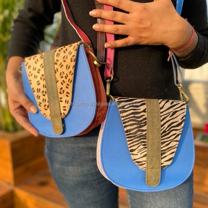 กระเป๋าถือหนังรีไซเคิลสีตะวันตกมาใหม่กระเป๋าหลายสีกระเป๋าผู้หญิงมีสไตล์พิมพ์ลายสัตว์ที่ไม่ซ้ำใครกระเป๋าสะพายไหล่ - Product Image 4