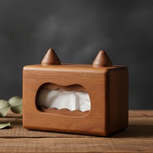 Boîte à mouchoirs artisanale en bois de qualité supérieure, support de rangement pour mouchoirs, décoration artisanale en bois, accessoire rustique pour la maison, boîte à mouchoirs en papier - Product Image 1