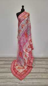 Wholesale Clothing Colorful Mirror Work Silk <b>Shawl</b> | scarves <b>shawls</b> & hijab Traditional Handmade Embroidered <b>Women</b>’s Scarf Set's - Product Image 2