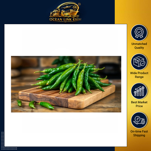 High Grade Fresh Green Chilli Natural Green Pepper for Food Processing Frozen Food and Restaurant Supply - Product Image 2