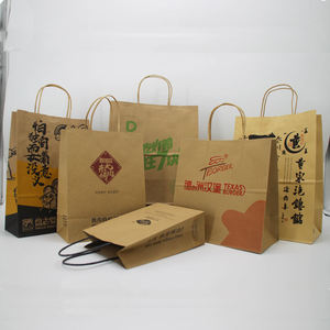 Bolsa de Compras de Papel Kraft Reciclado con Logotipo Personalizado, Bolsa de Papel para Regalo al por Mayor, Proveedor Ecológico - Product Image 5
