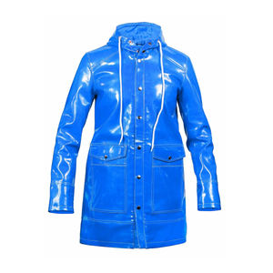 Chaqueta de Trabajo Industrial Impermeable Unisex de PVC - Impermeable Resistente con Logotipo Frontal - Product Image 2