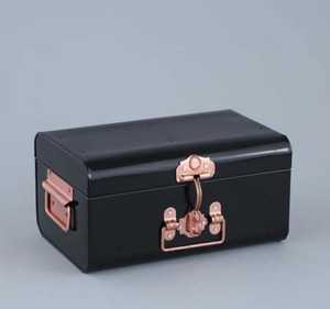 Gold Red Hammered Design Metal Trunk <b>Storage</b> <b>Box</b> Bin Long Life Home Cloths <b>Storage</b> Usage in Wholesale Cheap Price Metal Trunk - Product Image 2