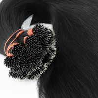 100% Virgin Nano Ring Extensiones de cabello vietnamita crudo de doble trama Fumi Natural Wave Venta a granel-Sin blanquear sin teñir