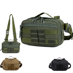 กระเป๋าคาดเอวผู้ชายแบบยุทธวิธี กระเป๋าคาดเอว Molle สำหรับกิจกรรมกลางแจ้ง กระเป๋าคาดเอวแบบสะพายข้าง กันน้ำ สำหรับเดินป่า ปั่นจักรยาน - Product Image 4