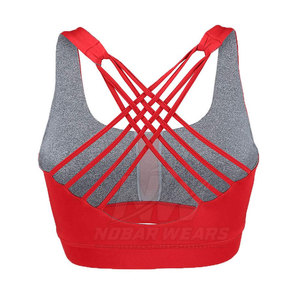 Sujetador Deportivo para Mujer, de Alto Impacto, Acolchado, con Tirantes Ajustables, Transpirable, de Malla, para Gimnasio, Yoga, Fitness, Ejercicio, Ropa Deportiva - Product Image 3