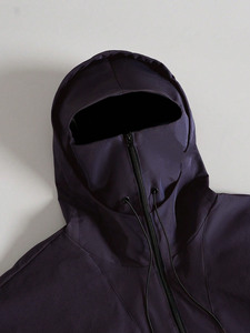 Sudaderas con capucha tipo anorak personalizadas para pedidos al por mayor, tela tejida personalizada, estampado reflectante, impermeables, OEM, ropa urbana, marca privada, MOQ bajo - Product Image 3