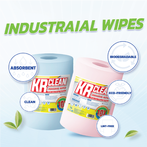 Lingettes de nettoyage industrielles écologiques en tissu non tissé, blanches, pour salle blanche, 30x30cm, 320 feuilles – Fournisseur d'usine Vietnamien OEM ODM - Product Image 2