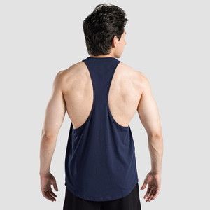 Débardeurs de musculation et de fitness pour hommes en coton avec logo personnalisé, débardeurs de course à pied pour hommes - Product Image 3