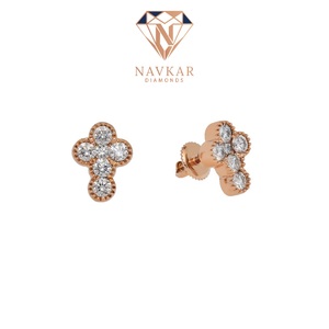 Boucles d'oreilles en moissanite haute brillance, bijoux hip-hop, boucles d'oreilles alternative au diamant, clous en moissanite étincelants - Product Image 3