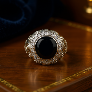แหวนออนิกซ์สีดำ น้ำหนัก 5.4 กรัม - Product Image 3