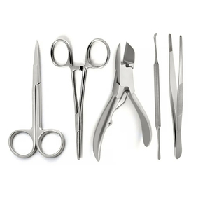 Meilleur fournisseur avec logo personnalisé, outils de soin des pieds en acier inoxydable durables pour le traitement des ongles et de la peau, ensembles d'instruments de podologie - Product Image 1