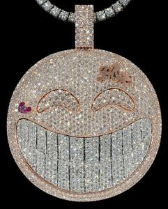 Pendentif Fleur Moissanite VVS Iced Out / Pendentif Iced Out / Pendentif Hip-Hop / Pendentif Dog Tag / Pendentif Initiales - Product Image 2