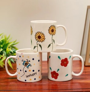 แก้วกาแฟเซรามิกลายรุ้ง ผิวเคลือบลายจุด ทนทาน จับถนัดมือ เหมาะสำหรับชา กาแฟ ใช้ในบ้าน สำนักงาน หรือเป็นของขวัญ - Product Image 5