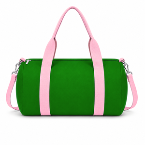 Custom Alpha Kapa Alpha Sorority Tote <b>bag</b> green and pink Embroidered Logo Daily Use Large Capacity Nylon polyester <b>duffel</b> <b>bag</b> - Product Image 3