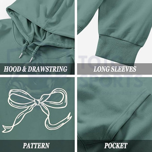 Sudadera con Capucha de Felpa para Mujer, de Alta Calidad, Buen Proveedor, el Mejor Servicio, Producto de Última Tendencia, Nuevo Diseño, Transpirable, de Algodón - Product Image 5
