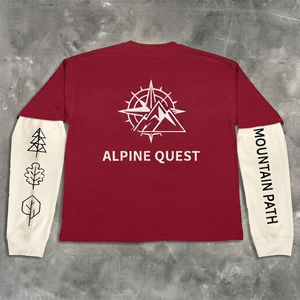 เสื้อยืดแขนยาวพิมพ์ลายกราฟิกสไตล์วินเทจขายส่ง ทรงหลวม ไหล่ตก สตรีทแวร์ สำหรับผู้ชาย - Product Image 6