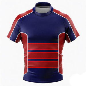 Camiseta Deportiva Clásica de Manga Corta Estilo Rugby, Ropa Deportiva Transpirable para Entrenamiento, Uniforme Deportivo para Hombre - Product Image 4