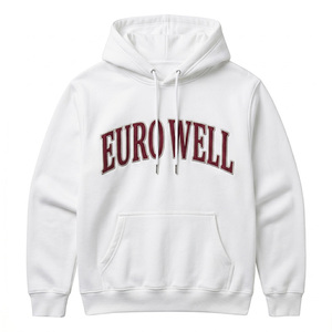 High Quality Custom Puff Print Geometric Mesh <b>Gothic</b> Streetwear Hoodie Oversized Heavyweight Cotton Fleece Unisex Wear Hoodie - Product Image 3