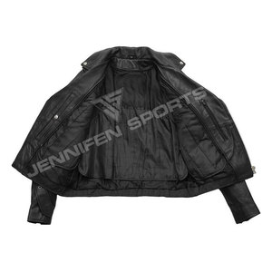 Custom Slim Fit Women's Black Motorcycle Foam Motorcycle Leather <b>Jacket</b> With Fringes Women's Leather <b>Biker</b> <b>Jacket</b> - Product Image 2