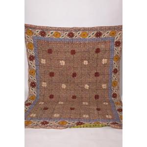 Lavinas Boho Kantha Suzani Embroidered <b>Quilt</b> Handmade Vintage Cotton Floral Eco-Friendly Washable All-Season Bedspread Indian - Product Image 1